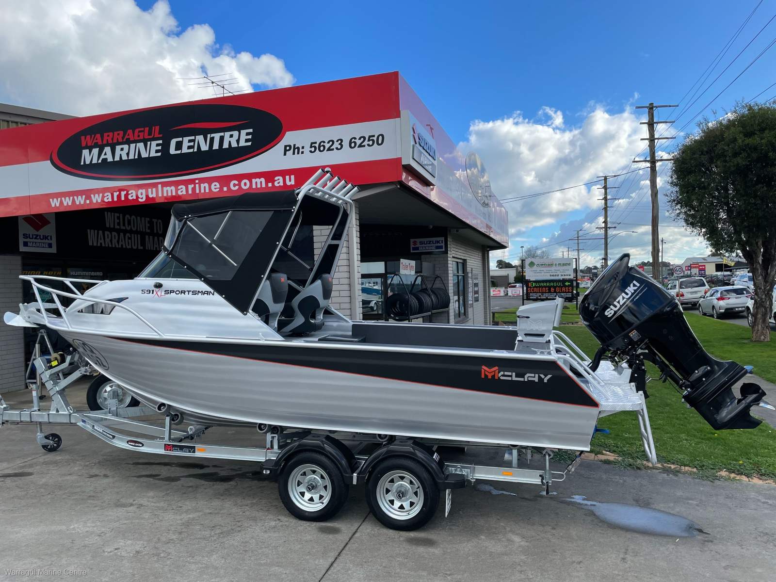 McLay 591XL Sportsman Cuddy, Suzuki 115hp, Mackay tandem trailer, rego's & safety gear (Starting from)